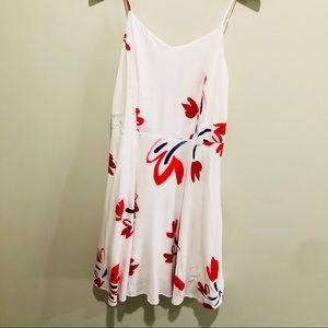 White Floral Dress Size M